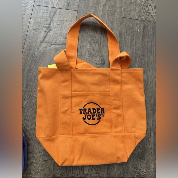 Trader Joe's LOT Of 4 Limited Trader Joe's Mini Halloween Canvas Tote Bag! New! - Picture 4 of 7